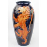 Very Rare Moorcroft Lions Den Vase 1988 . Impressive Baluster Vase designed by Sally Tuffin for a