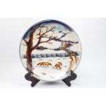 Moorcroft Woodside Farm Cabinet Plate. A Wonderful Davenport design from 1999 -2002, this plate