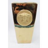 Rosenthal Versace Gilded Porcelain Vanity Vase of tapering form, with central Medusa encircled by