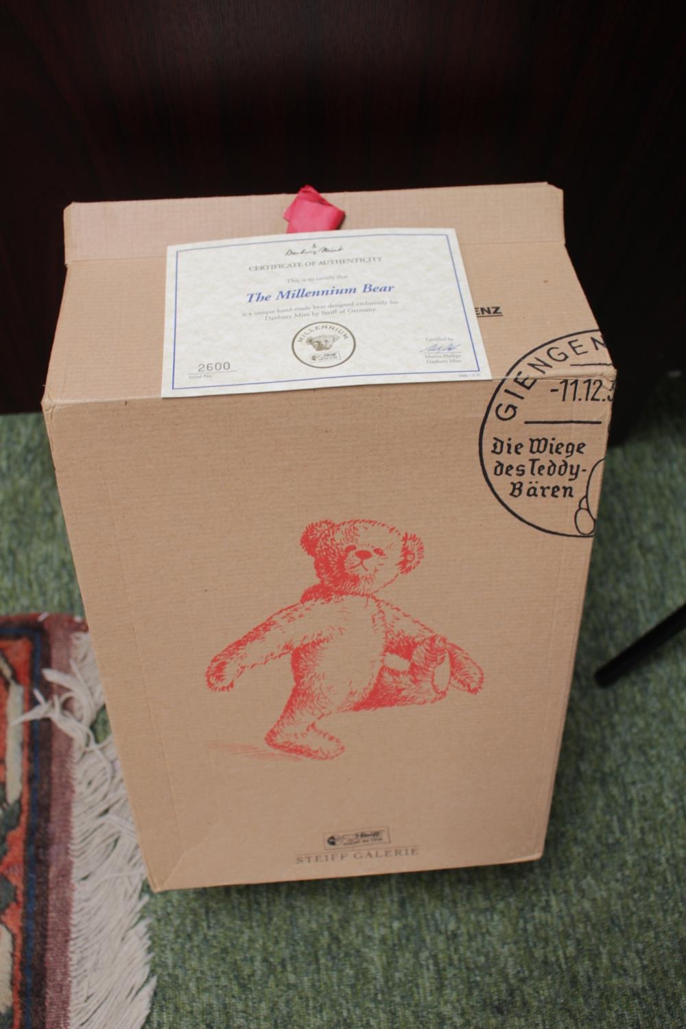 Steiff 'The Millenium Bear' boxed with COA - Image 3 of 3