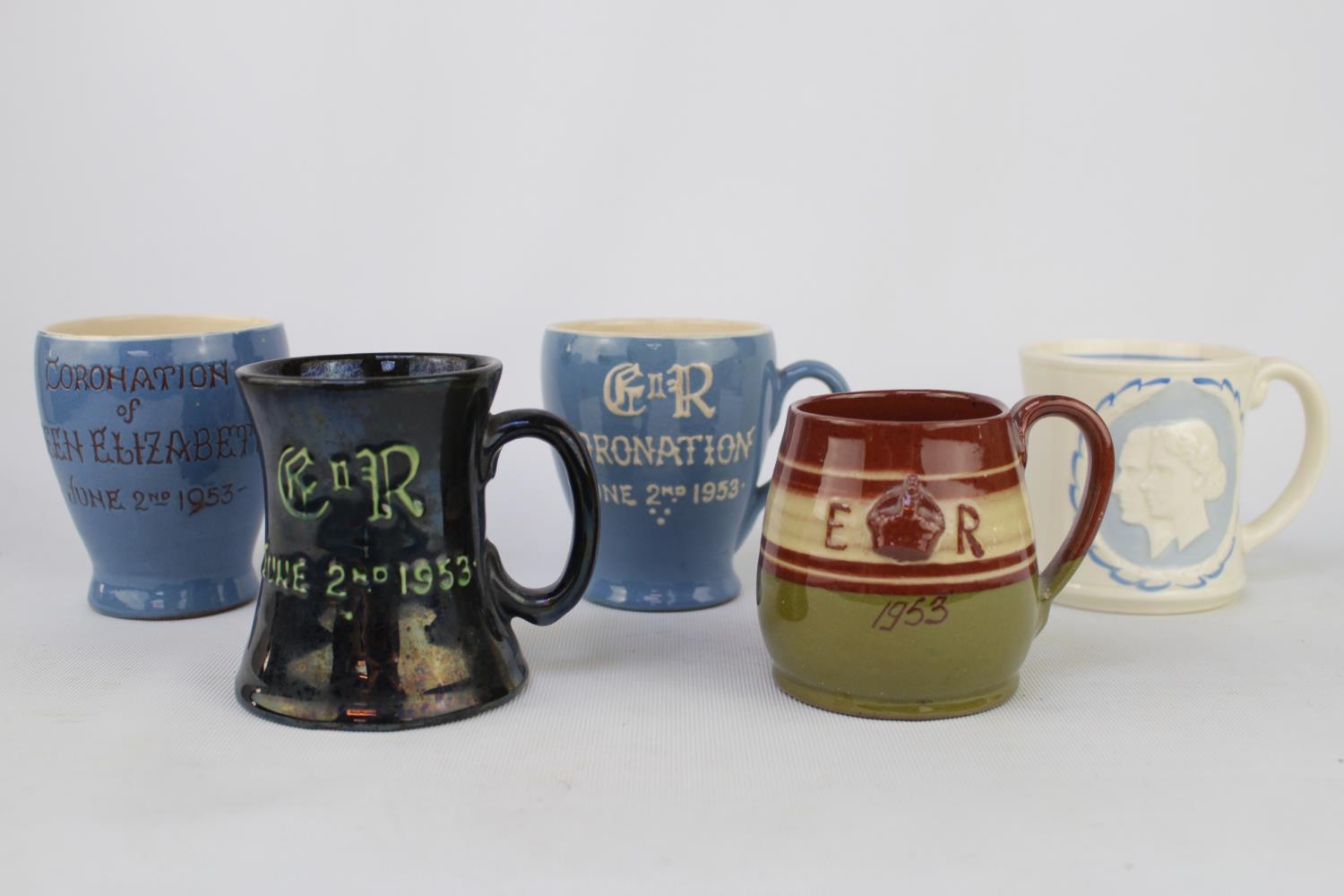 Collection of Queen Elizabeth II Commemorative ceramics to include Burleighware, Tom Quec, C H