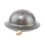 Canadian WWII Helmet with Chin Strap