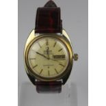 OMEGA Chronometer Constellation 14k Gold Plated Day Date Automatic Wristwatch C1968. Omega