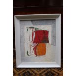 20thC S Lynn framed Oil on board abstract Composition, signed. 44 x 36cm