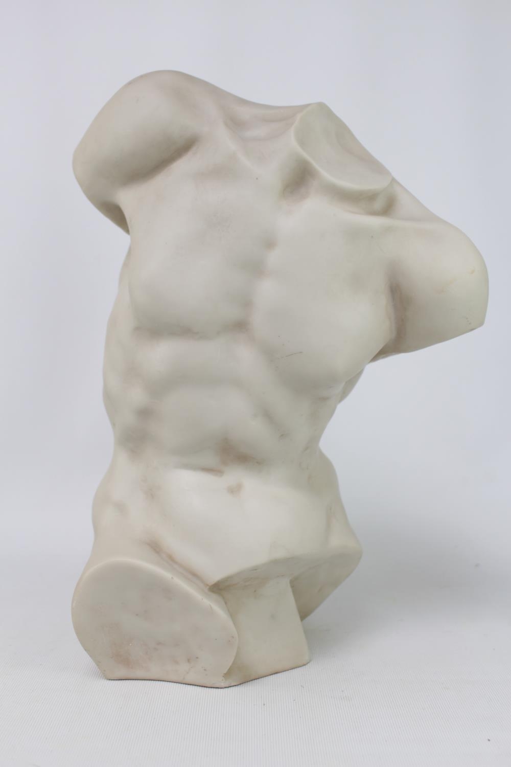 Heavy Replica Marble Torso of The Diamumenos of Ploykleitos, 32cmin Height