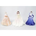 Collection of 10 Coalport Porcelain figurines to include Ladies of Fashion assorted Years and