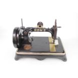 Elias Howe Cast Iron Hand Crank Sewing machine Serial Number 1036195 C. 1870