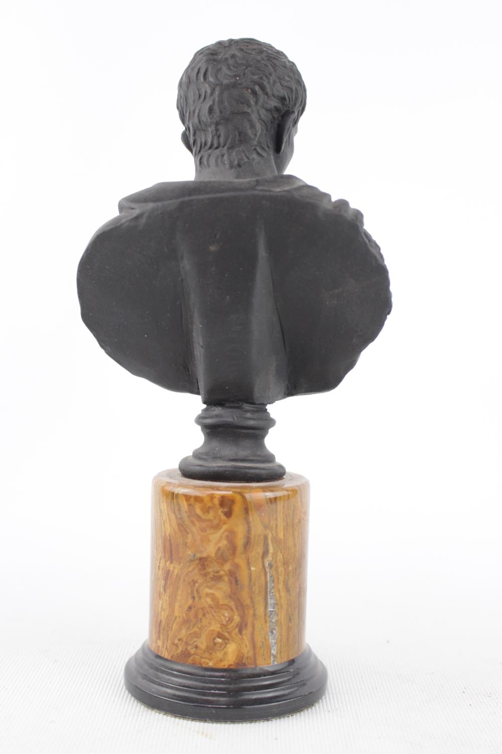 20thC Italian Marble based cast Bust of Tiberius Claudius Caesar. 21cm in Height - Image 2 of 2