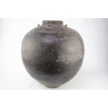 Good Quality Ovoid Lead glazed Chinese Funerary vase 36cm in Height and width