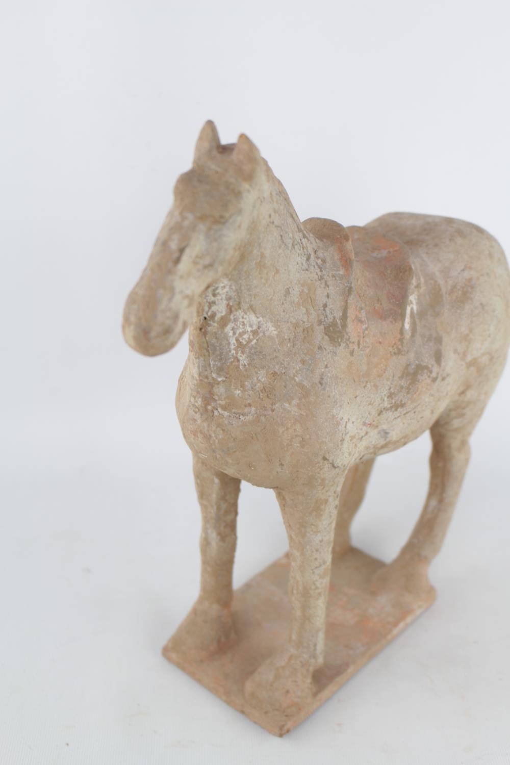Antique Chinese Terracotta pottery funerary Tang horse on rectangular base 30cm in Height - Image 4 of 4