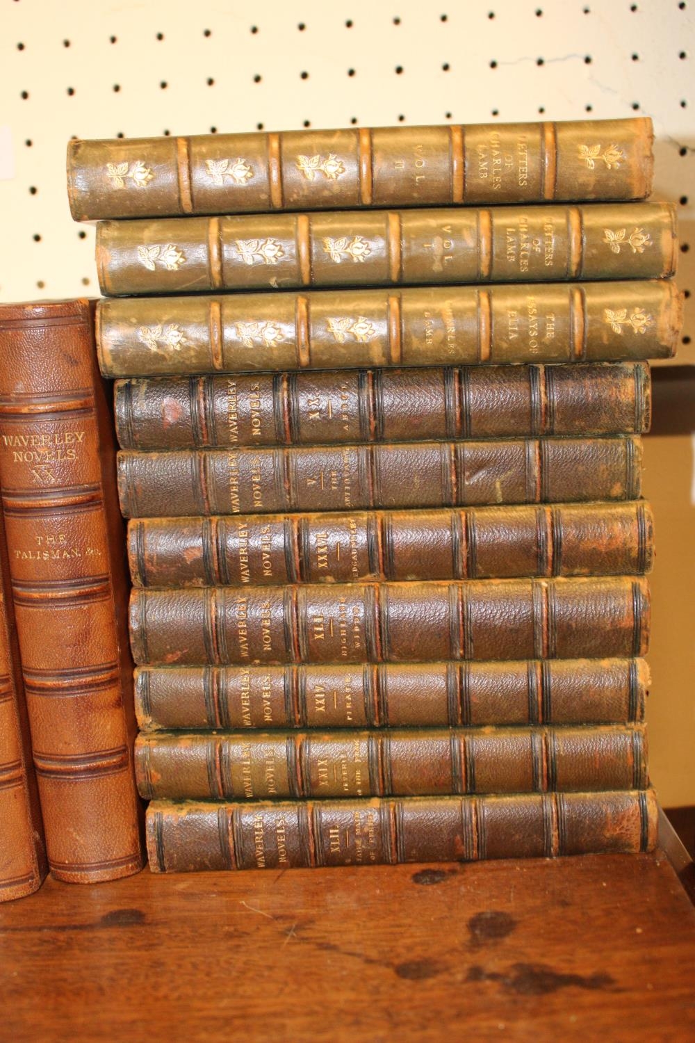 Collection of 19thC Leather bound books inc. Jeremy Taylors Works 1831, Dickens Works Library - Image 6 of 6