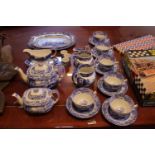 Good collection of Spode Blue & White Italian Design tableware inc. Teapots, Jugs, Cup and Saucers