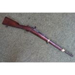 French M1874 Gras 11mm x 59mmR Gras Infantry Rifle 21670 impressed to barrel. 101cm in Length.