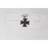 German Third Reich U Boat Named Iron cross converted to a neck award P. Buchel and a Letterhead