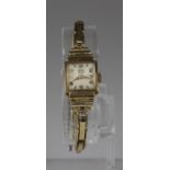 Rare MALAZ Geneve 18ct Gold Art Deco Wristwatch Case by René Fer. MALAZ Geneve 18ct Gold Art Deco