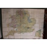 German WWII Third Reich Map 'England' dated 15.08.1940