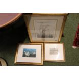 3 Framed Limited edition prints by Majorie Little entitled 'Follow me', 'Runners Return' and 'Ox Eye