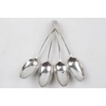 Set of 4 Georgian Silver Tablespoons London 1780, 260g total weight