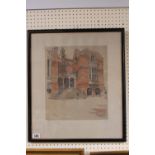 Framed print of Harrow by Cecil Aldin signed in Pencil 47 x 55cm
