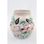 Hand Painted Susie Cooper 1930s Vase. Painted to base Susie Cooper 1933 E/553K 16cm in Height