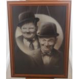 Laurel & Hardy "Double Trouble" Print by Stuart Coffield. A high quality original Chelsea Collection