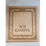 WWII 2 Nazi book entitled Ich Kampfe published 1943