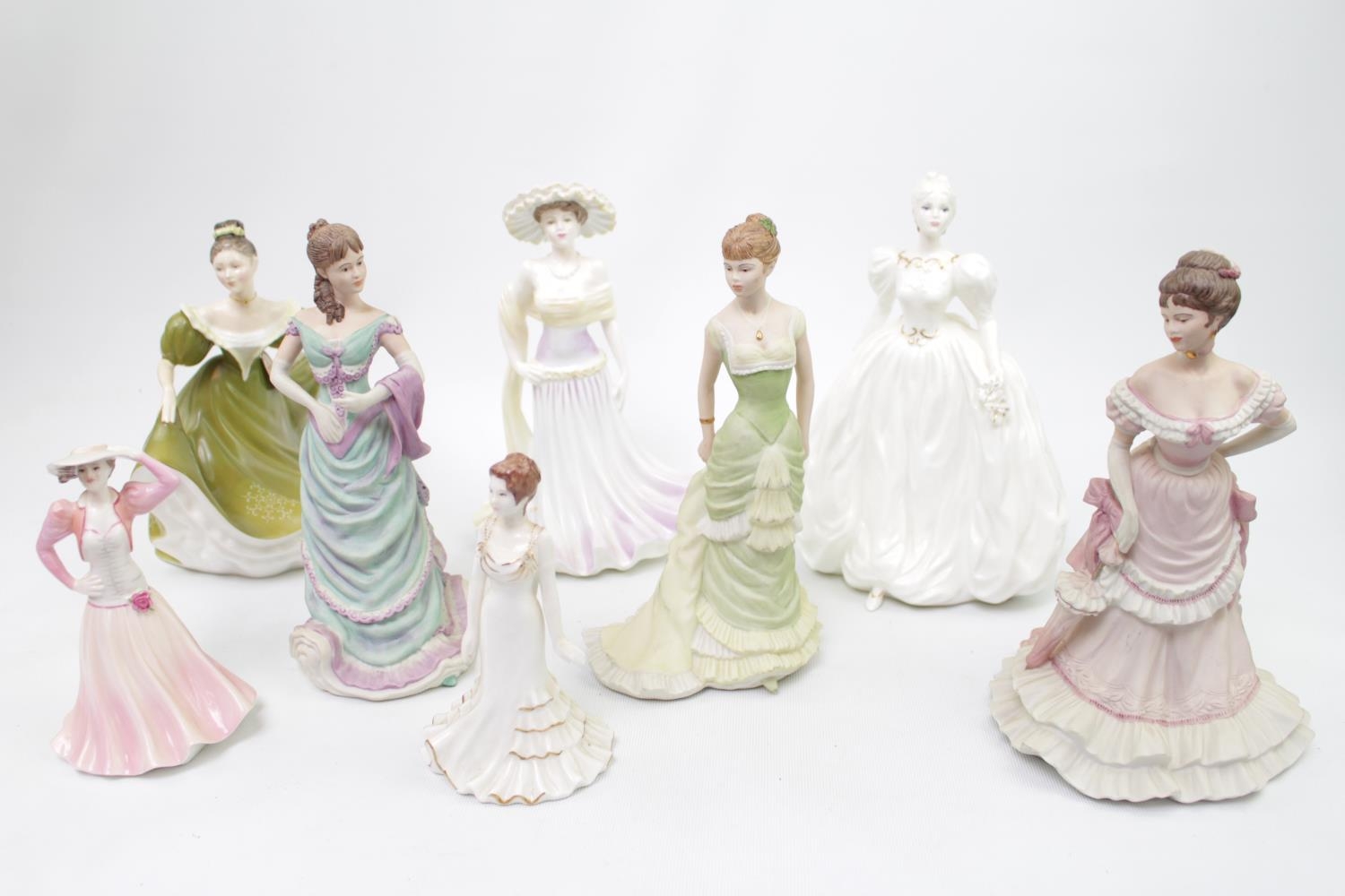 Collection of Royal Doulton & Coalport figurines inc. Ladies of Fashion, Debutante Fashion time etc