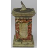 William Crawford & Sons Pedestal Sundial Biscuit Tin. William Crawford & Sons Biscuit