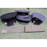 Collection of RAF and Army Hats and side caps (6)
