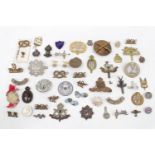 Collection of assorted Military Cap Badges and insignia items