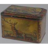 Colmans Pure Mustard Tin c1890. Featuring lithographs of dogs, pheasants, deer, etc.