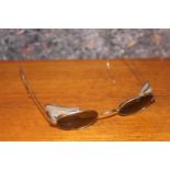 Pair of WWII Metal framed Dispatch riders sunglasses with mesh sides