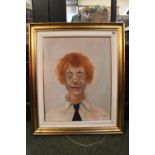 Elio Vitali (20th Century) Italian. A Clown, Oil on Artists Board, Signed, and Inscribed on a