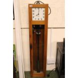 Gents of Leicester Electric Regulator from the Est London Gas Works Bromley by Bow. 128cm in Height