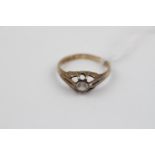 Gents 9ct Gold stone set ring 2.6g total weight