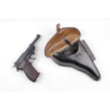 Walther P38 replica pistol C02 with Leather Holster