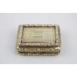 Good quality Silver Gilt Vinaigrette by John Thrapp Birmingham 1827. 40mm in Width (missing grill)