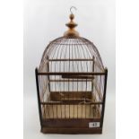 19thC Square Canary Cage. 43cm in Height