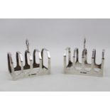 Pair of Viners of Sheffield Silver Toast Racks 1932. 109g total weight