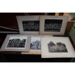 Collection of 5 Taunton Rugby Football Club Sepia Photographs 1925 - 41 Seasons