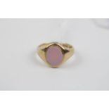 Good quality Gents 9ct Gold Signet ring 6.2g total weight