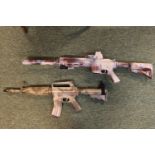 2 Tactical Airsoft BB Rifles with Sand coloured Camo