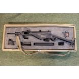 Boxed Full Metal BB Sten Gun boxed with clips battery and charger with 1944 marked strap