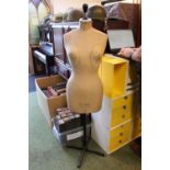 Stockman Vintage Dressmakers Bust on cast iron base