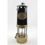 Thomas & Williams Ltd of Aberdare Type No 4 No 80 Miner's Lamp with Black Painted top over Brass