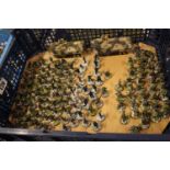 Collection of 25mm German and Special Forces figures inc. Riflemen, Bazookas, Machine gunners etc.