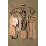 1943 Life Belt, Water bottle, Mess tins and other WW2 Military webbing