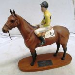 A Beswick Connoisseur model Arkle with Pat Taaffe Up (reign perished)