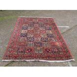 A Pirawi rug garden design 59” x 96”