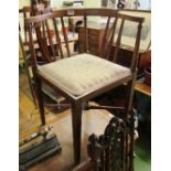 A pair of Edwardian corner chairs